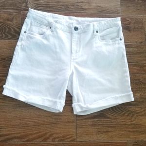 Kut from the kloth Katy Boyfriend White Shorts Size 14